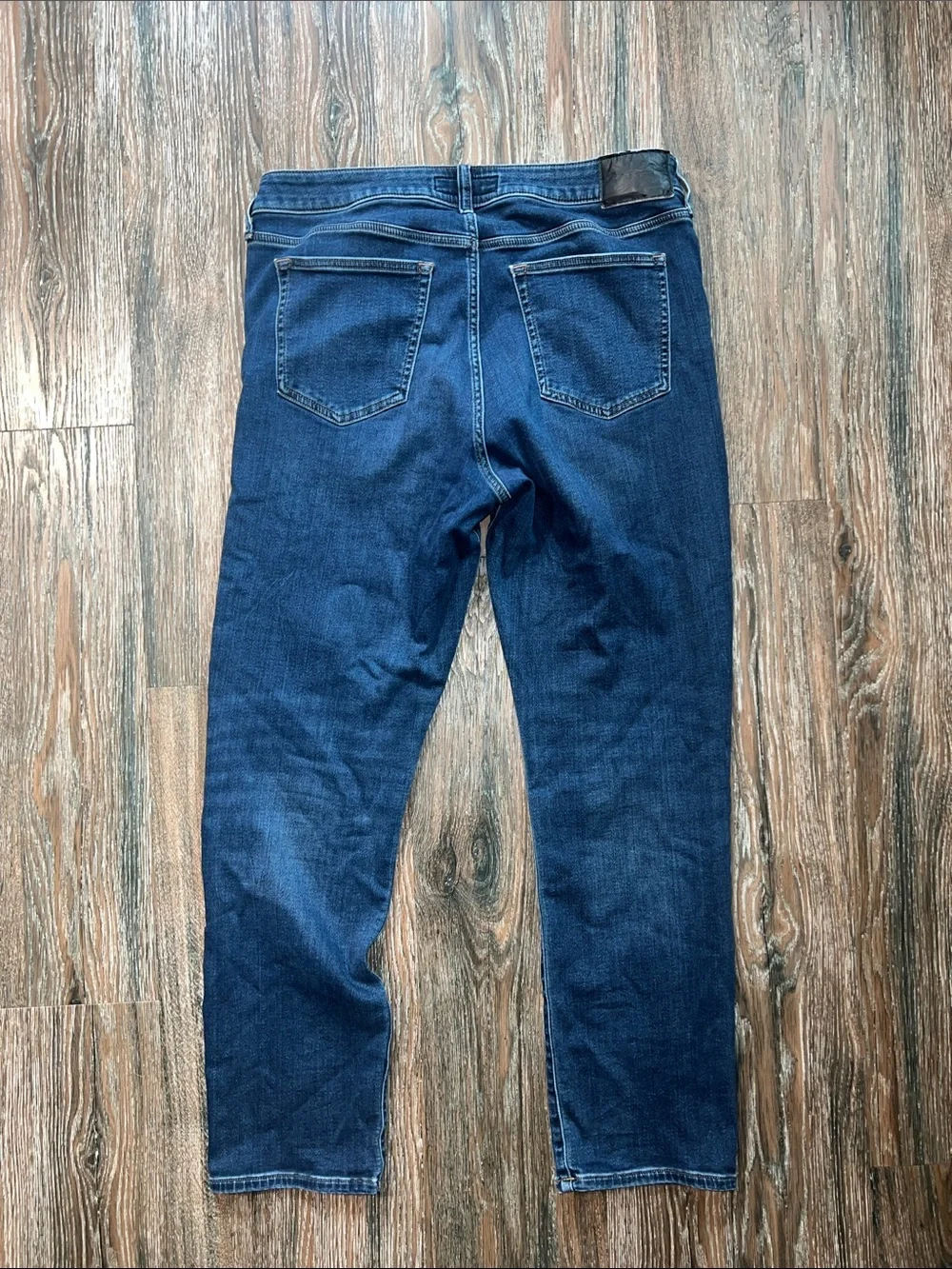 Express Dark Blue Denim Straight Jeans 34x32